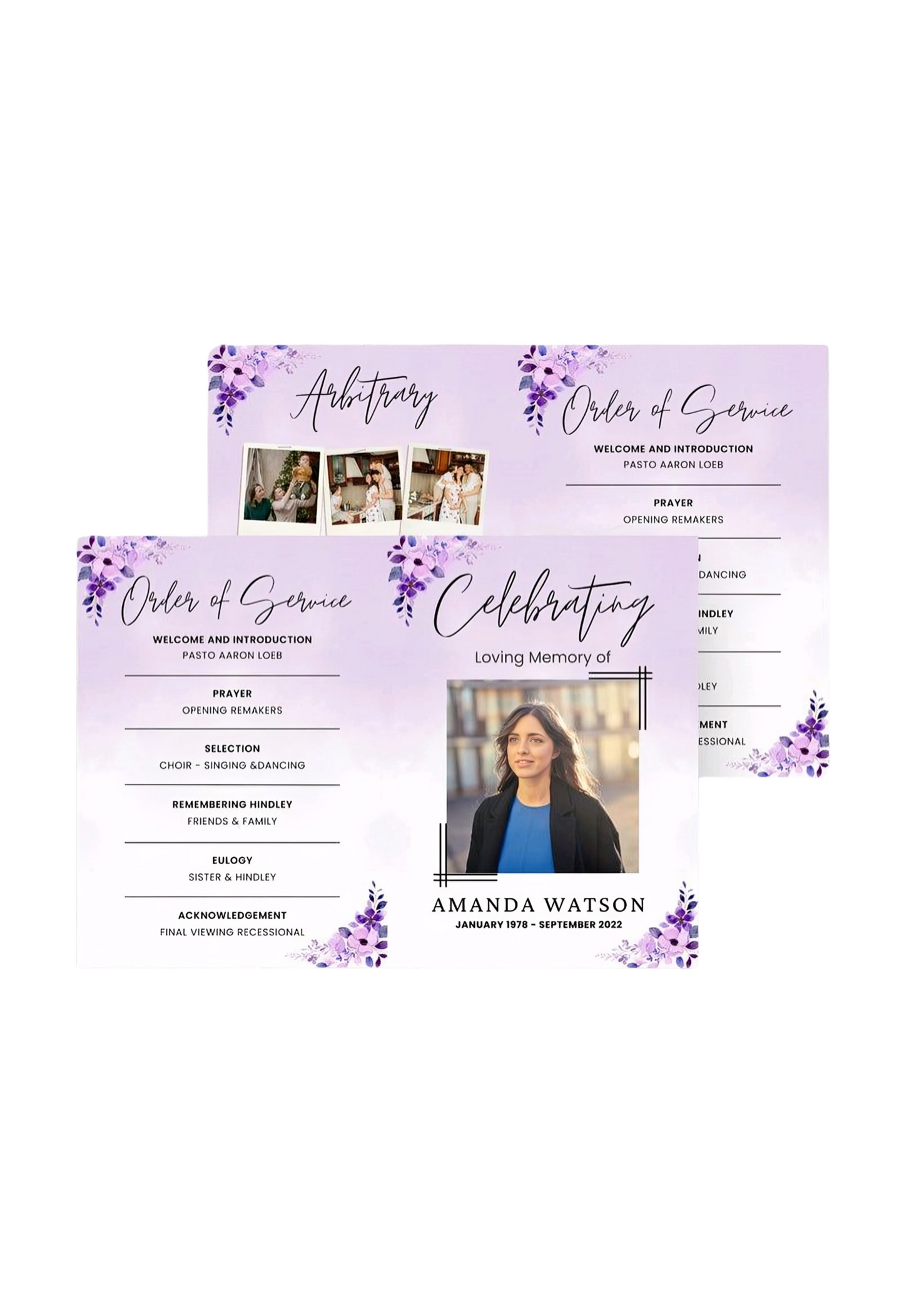 Memorial Program / Obituary Only