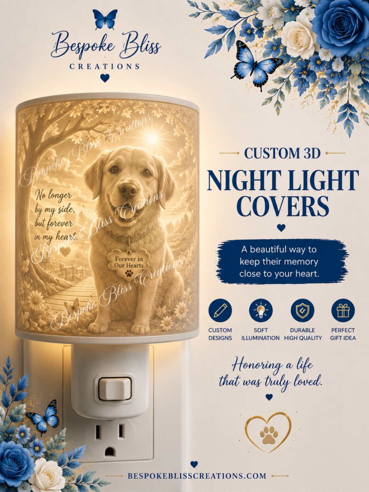 Custom Personalized 3D Night Light Covers