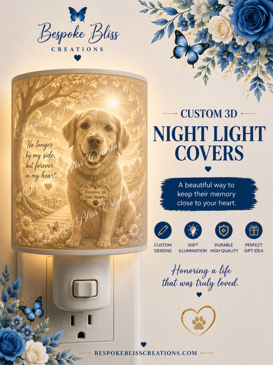 Custom Personalized 3D Night Light Covers