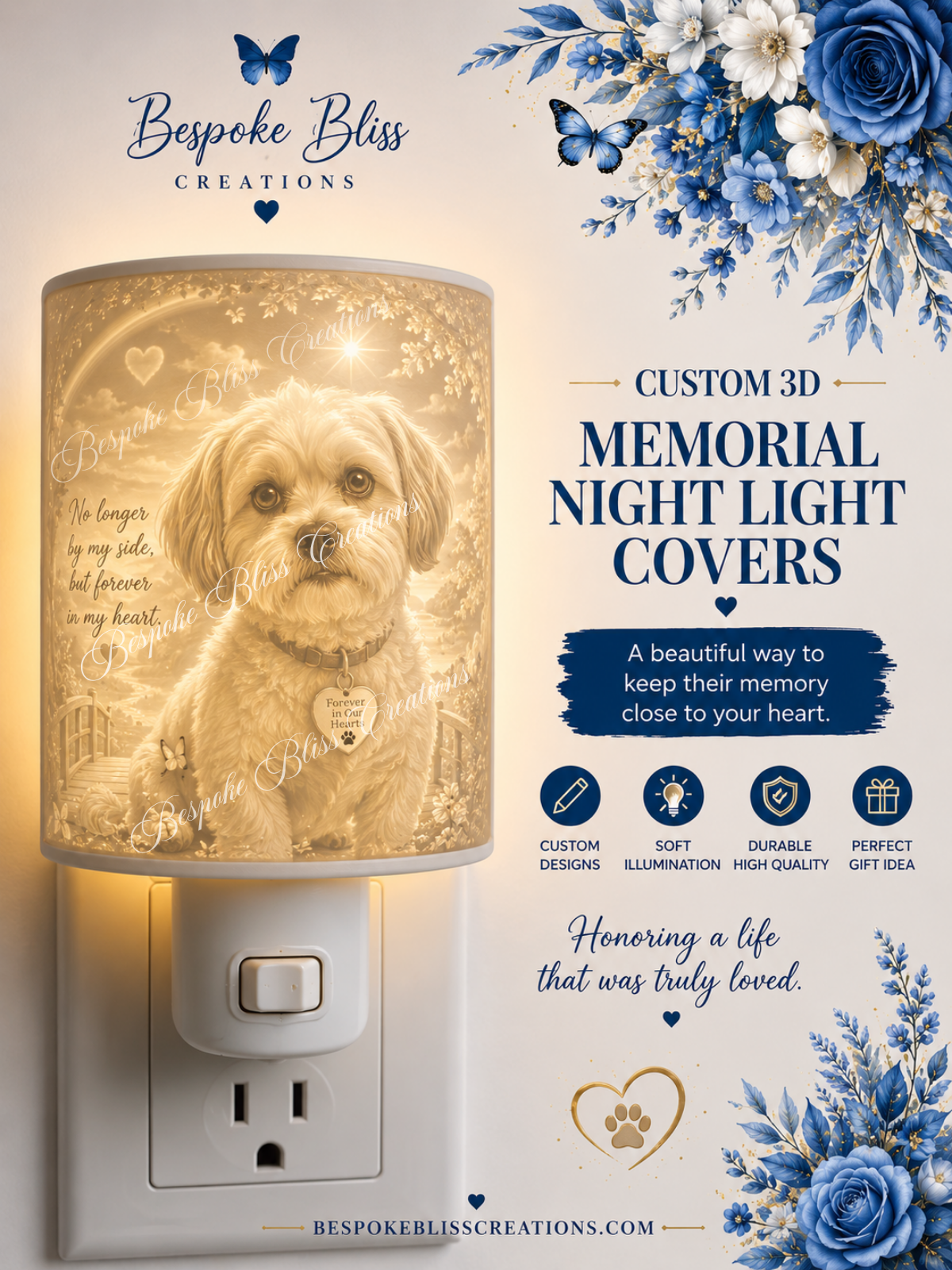 Custom Personalized 3D Night Light Covers