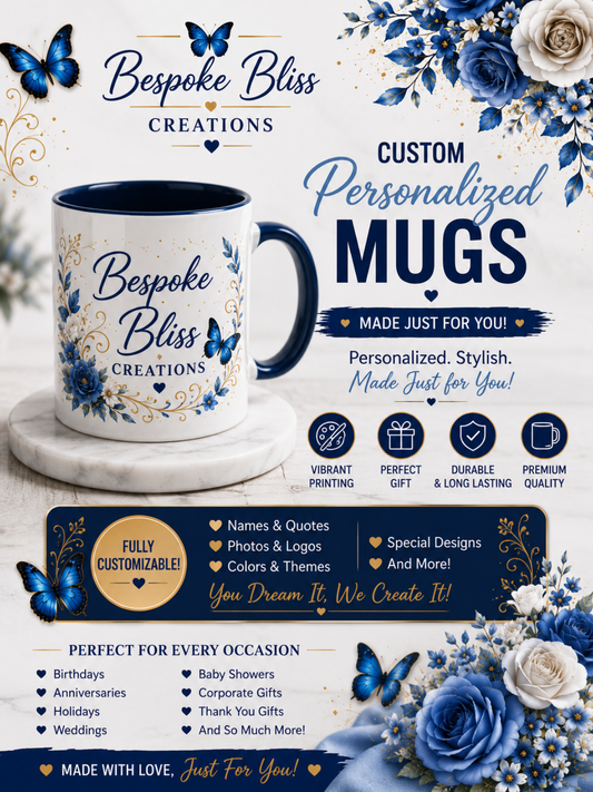 ☕ Custom Personalized Mugs  11oz