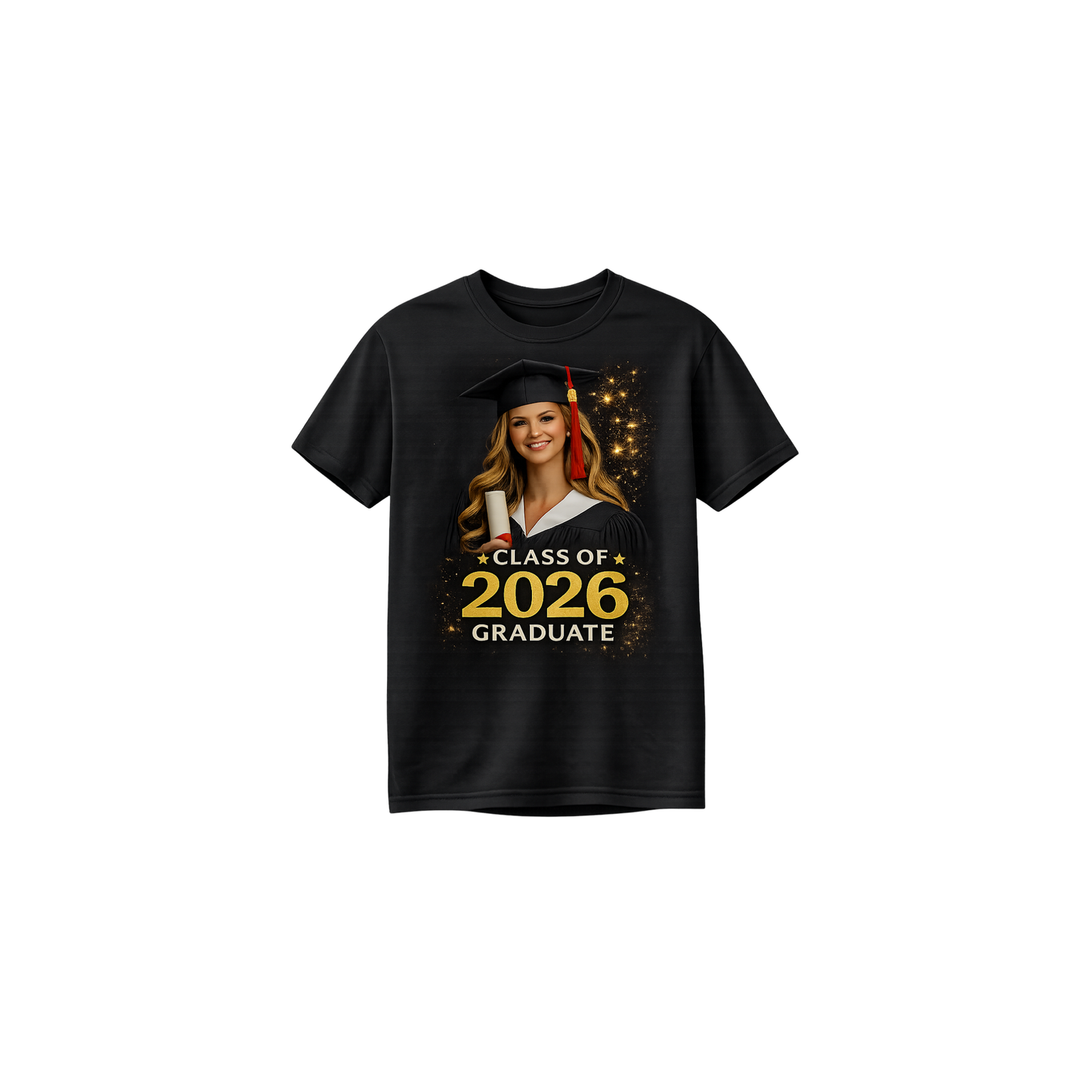 Custom Graduation Centered Design Printable HTV T-shirt $25 (Sizes: S, M, L, XL)