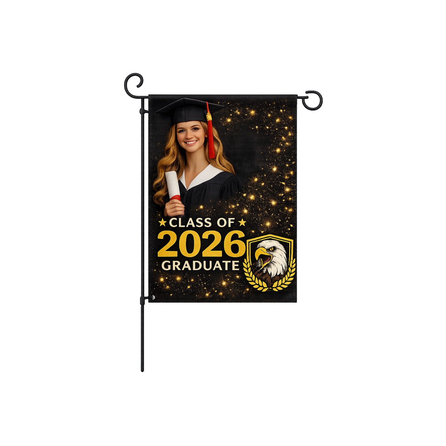 Custom Graduation Garden Flag