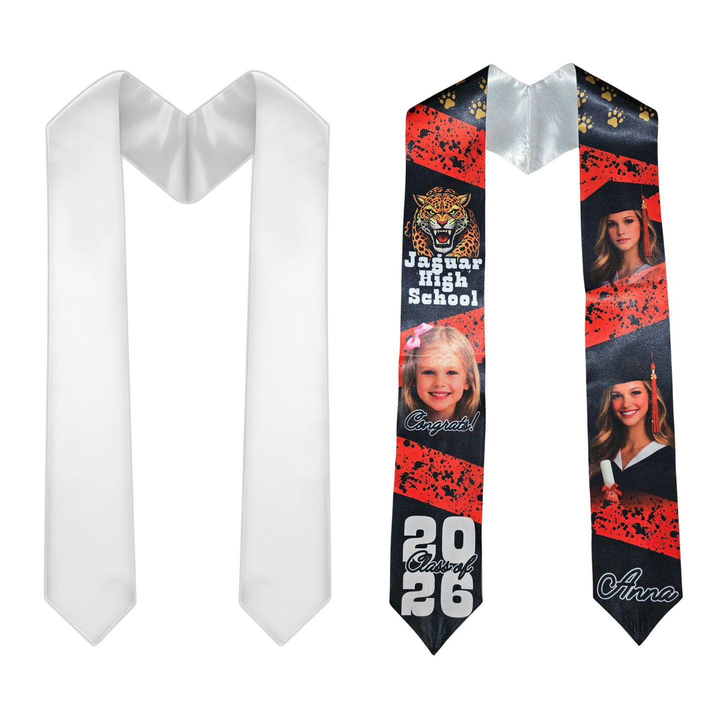 Custom Adult Graduation Stole (70in) 49.99ea