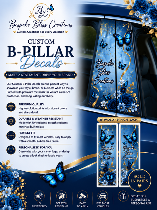 Custom B-Pillar Decal Prints (Pair)