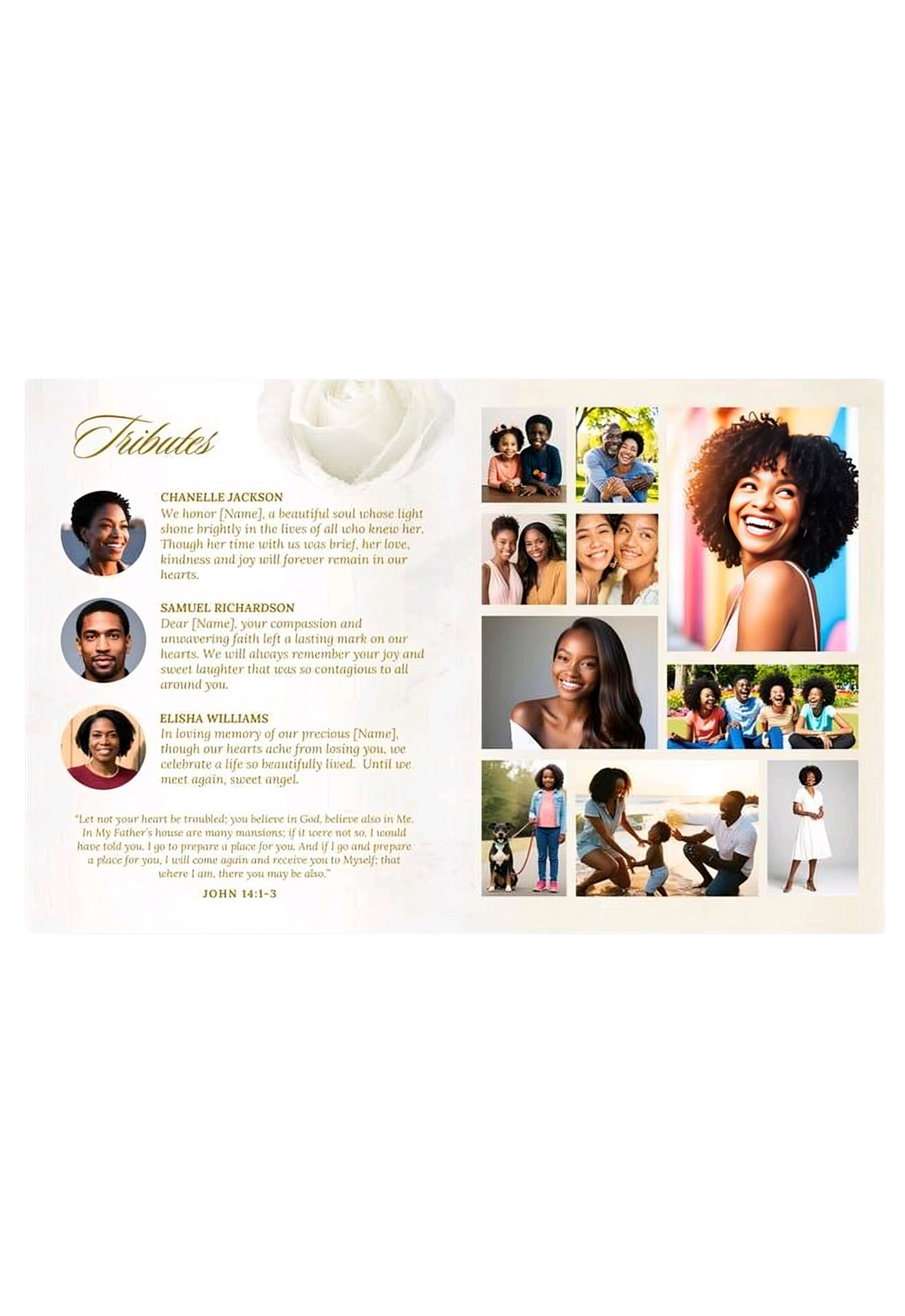 Memorial Program / Obituary Only