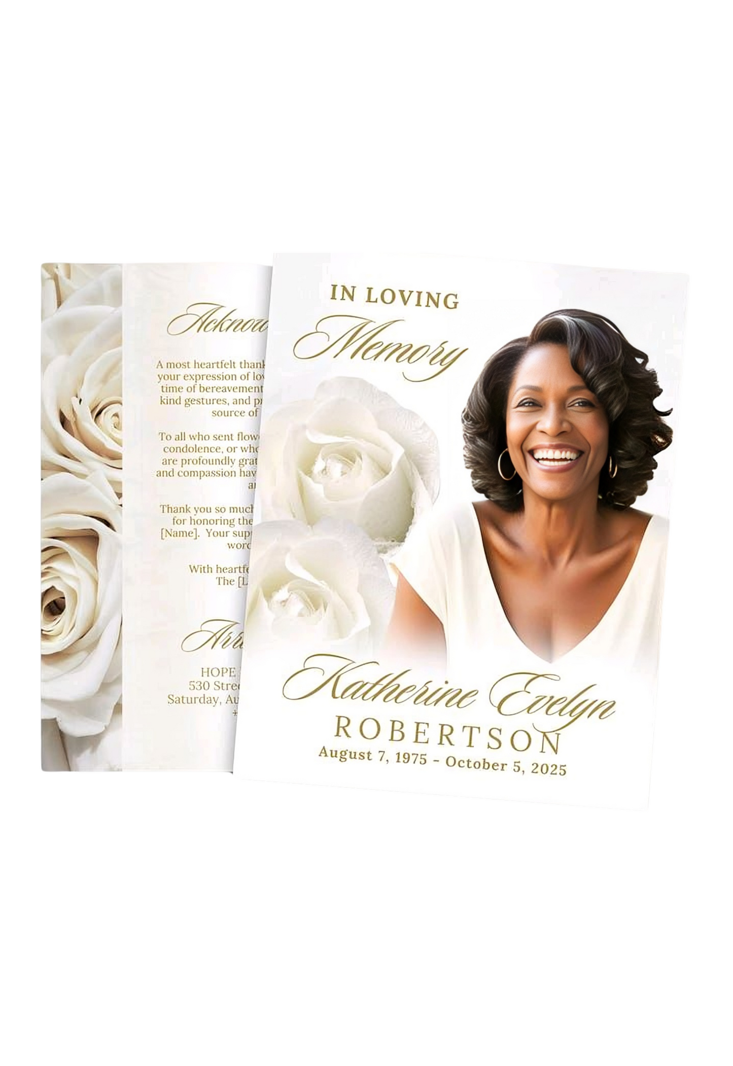 Memorial Program / Obituary Only