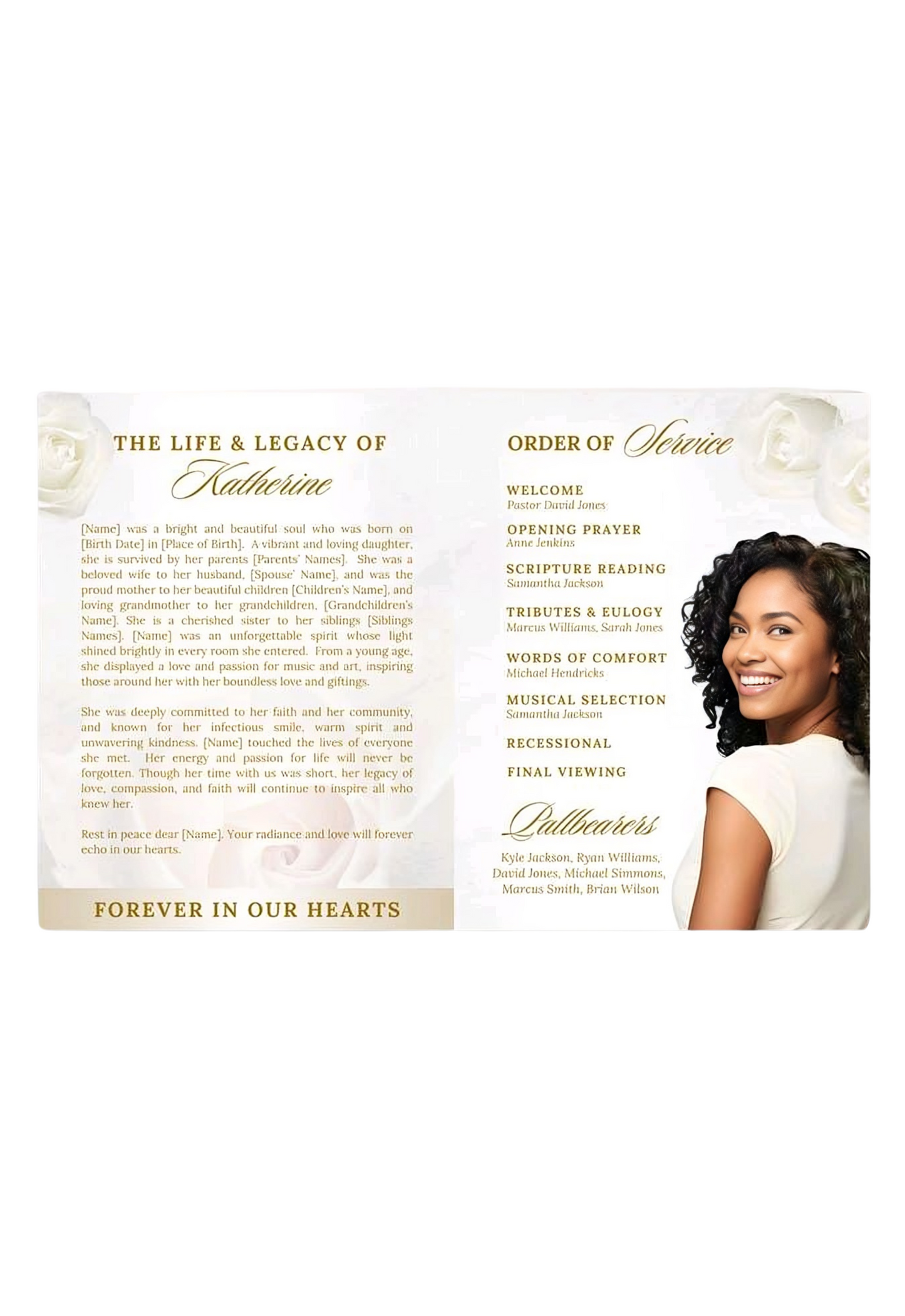 Memorial Program / Obituary Only