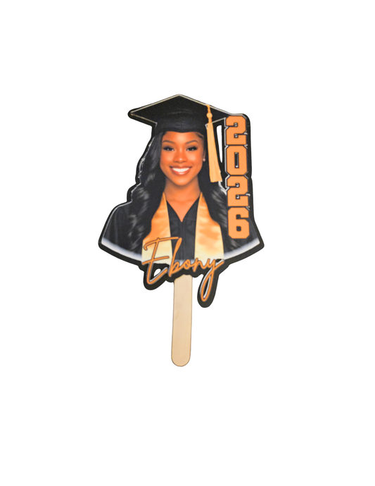 Custom Graduation Fans $12ea Set of Three