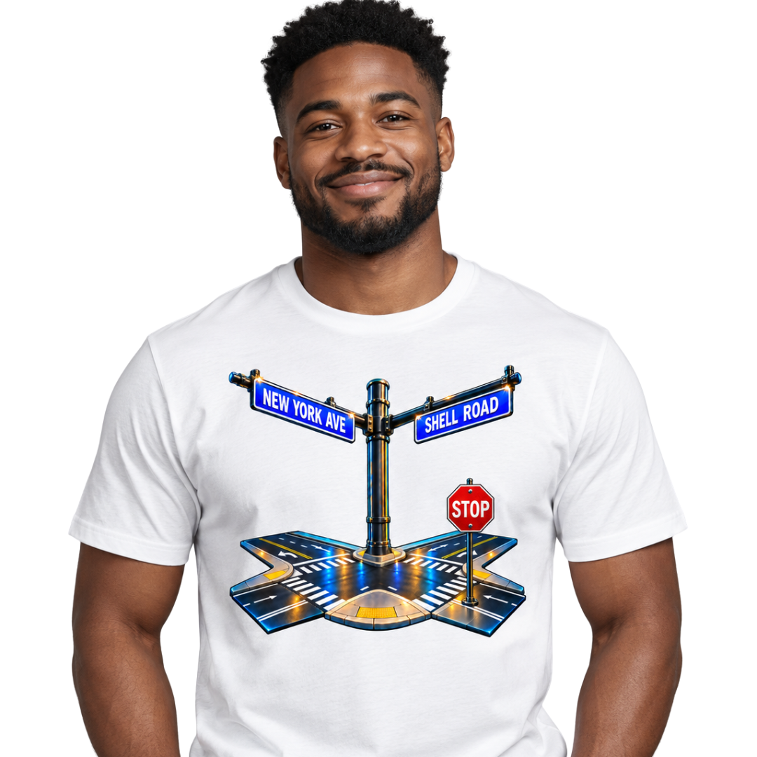 Custom Rep Your Street - Personalized Street Sign T-Shirt