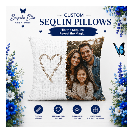 Custom Sequin Throw Pillow