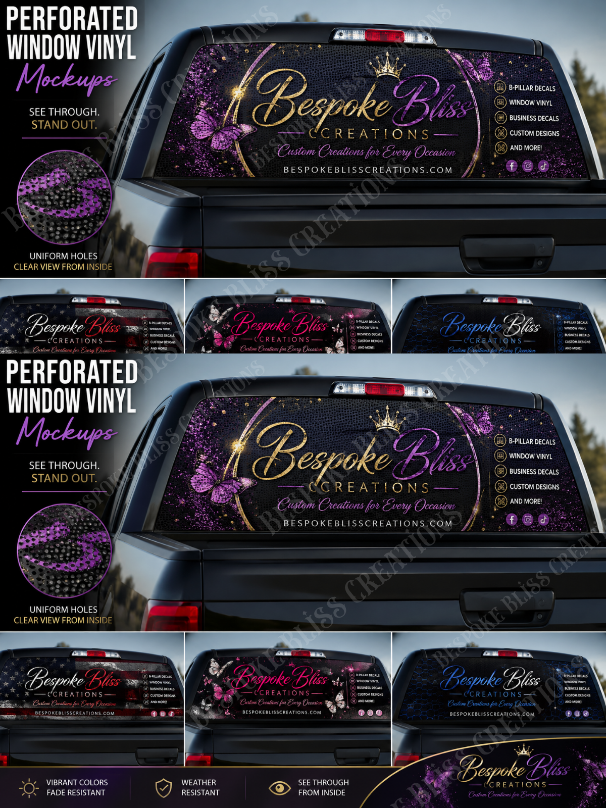 Custom Perforated Window Vinyl