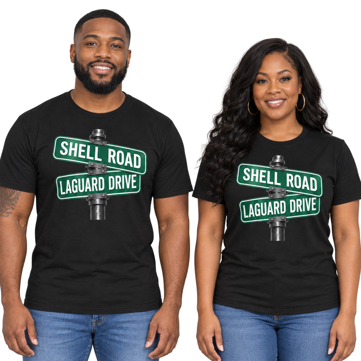 Custom Rep Your Street - Personalized Street Sign T-Shirt