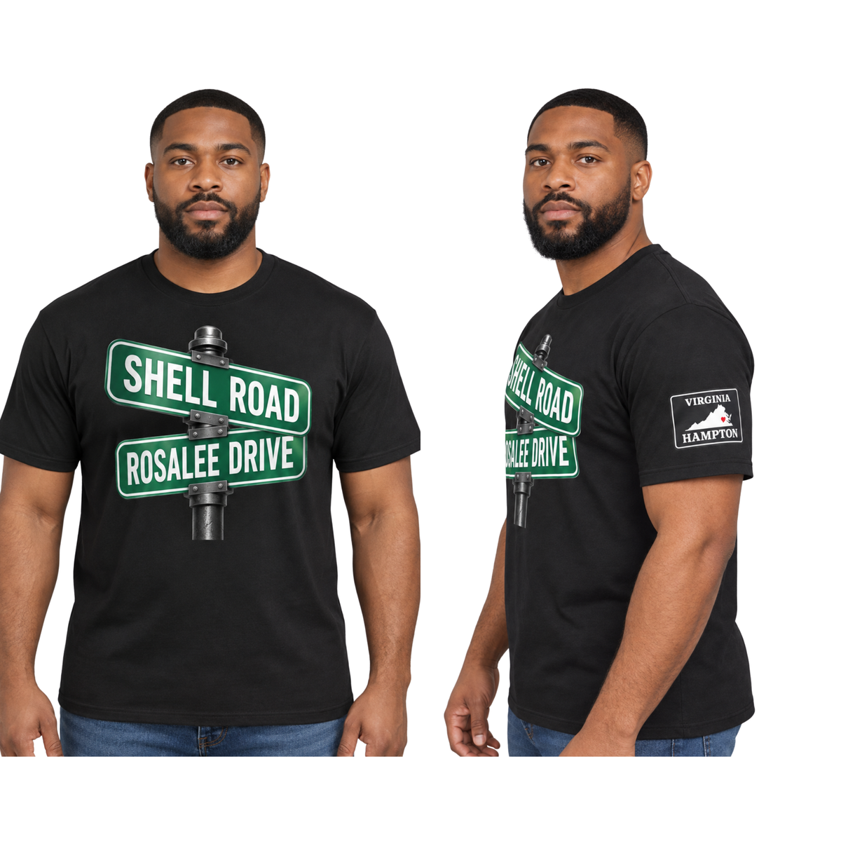 Custom Rep Your Street - Personalized Street Sign T-Shirt