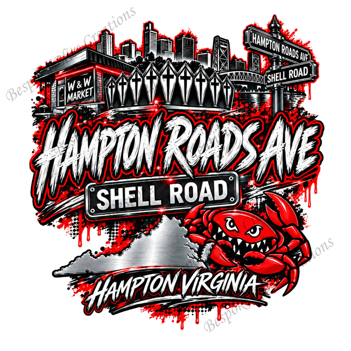 Custom Rep Your Street - Personalized Street Sign T-Shirt