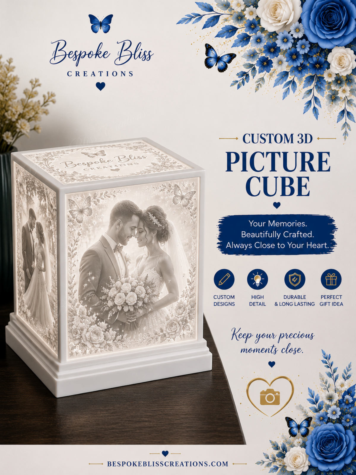 Custom Personalized 3D Picture Cube