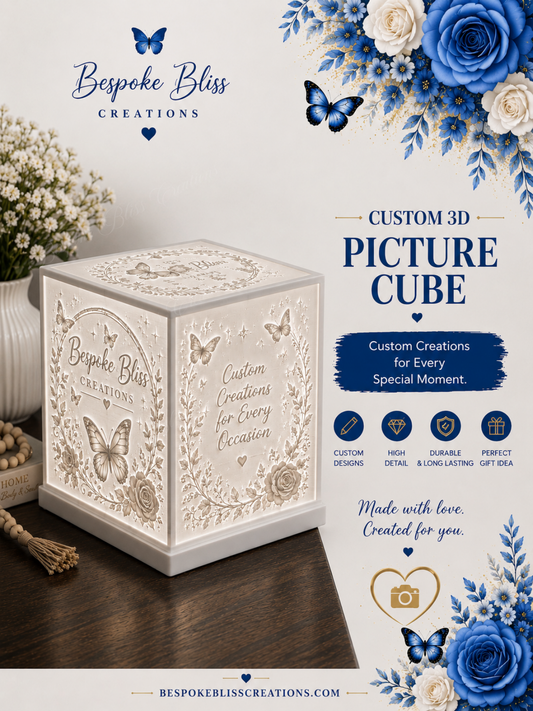 Custom Personalized 3D Picture Cube